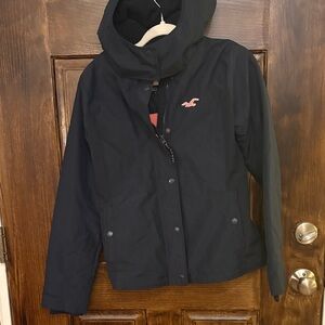 Hollister Women's Navy Ski Jacket